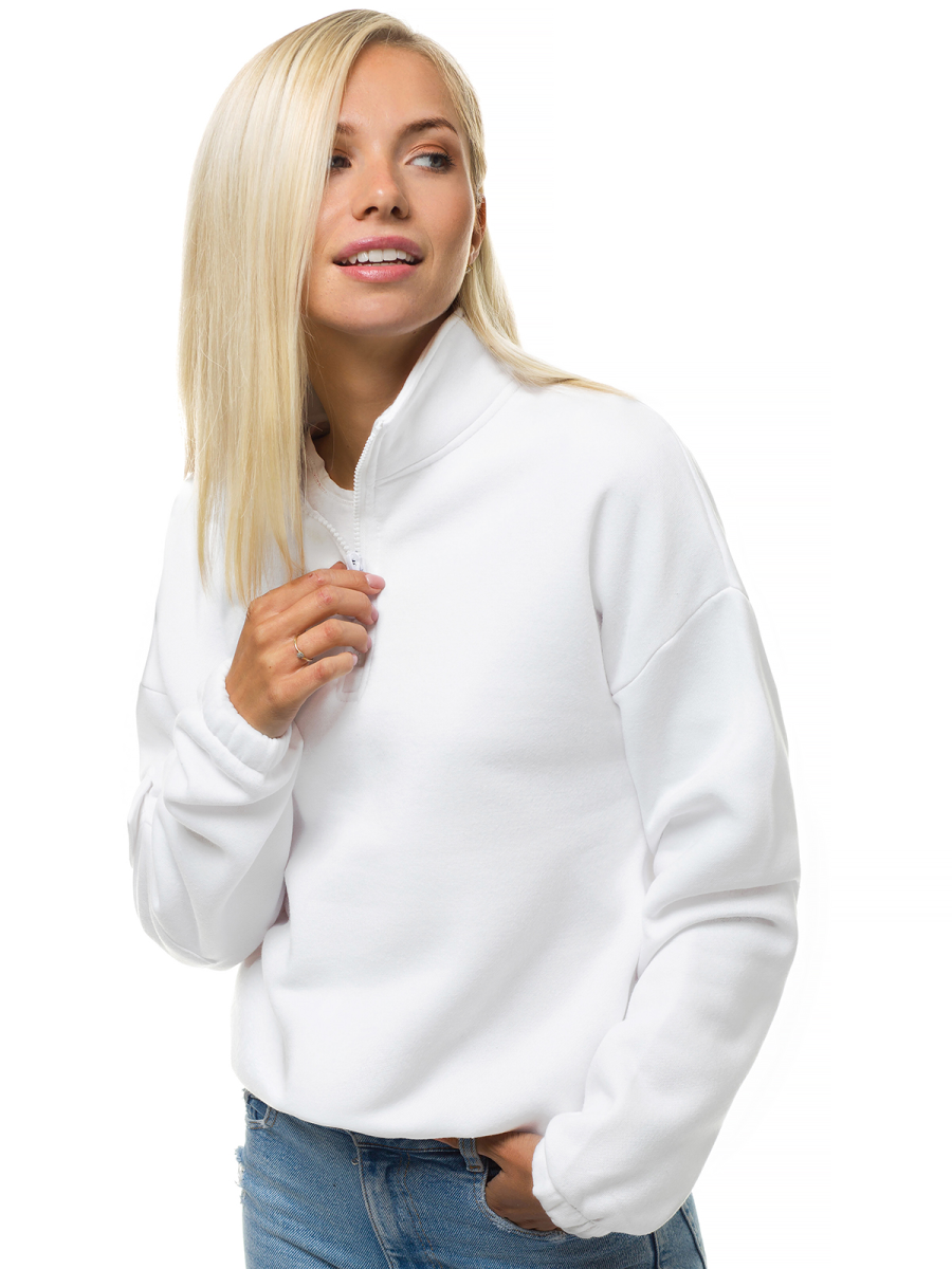 Sudadera de mujer blanca OZONEE JS/KSW2029 OZONEE Sudadera de mujer blanca OZONEE JS/KSW2029 OZONEE