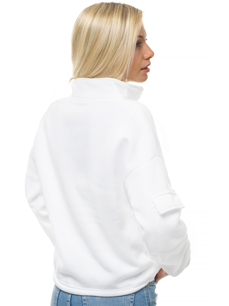 Sudadera de mujer blanca OZONEE JS/KSW2029 OZONEE Sudadera de mujer blanca OZONEE JS/KSW2029 OZONEE