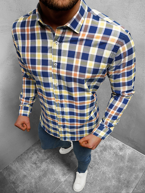 Camisa de hombre de colores OZONEE O/1022
