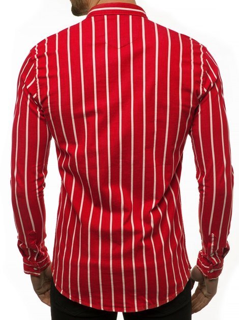 Camisa de hombre roja OZONEE R/1494