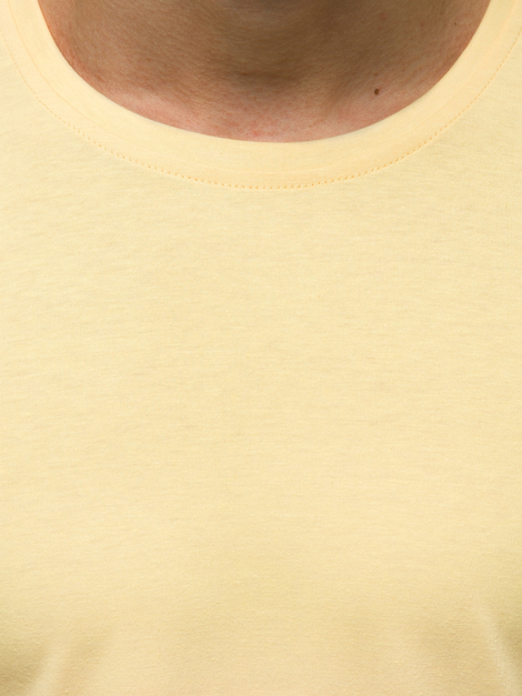 Camiseta de hombre beige OZONEE JS/712005/67