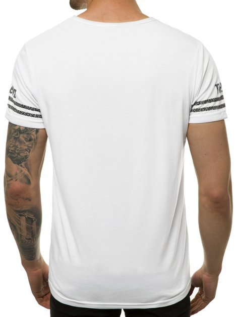 Camiseta de hombre blanca OZONEE JS/SS10968