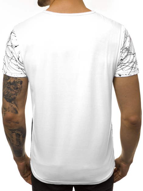 Camiseta de hombre blanco OZONEE JS/SS10915