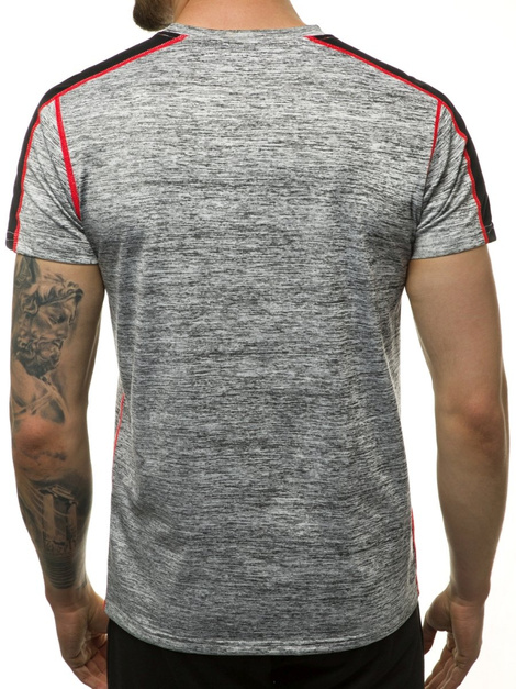 Camiseta de hombre gris OZONEE JS/KS2103