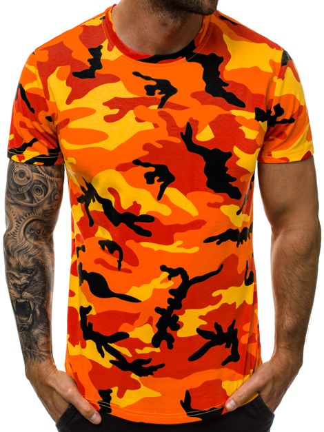 Camiseta de hombre naranja OZONEE JS/S807