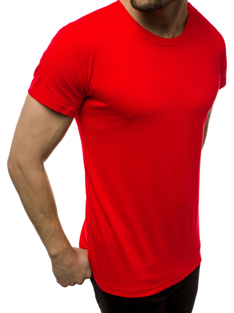 Camiseta de hombre roja OZONEE JS/712005 