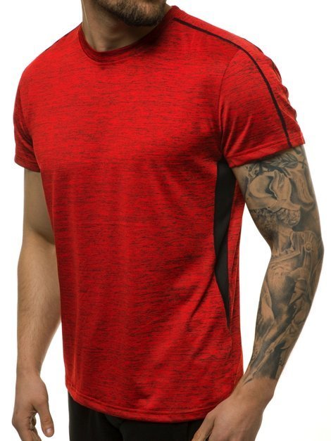 Camiseta de hombre roja OZONEE JS/KS2100