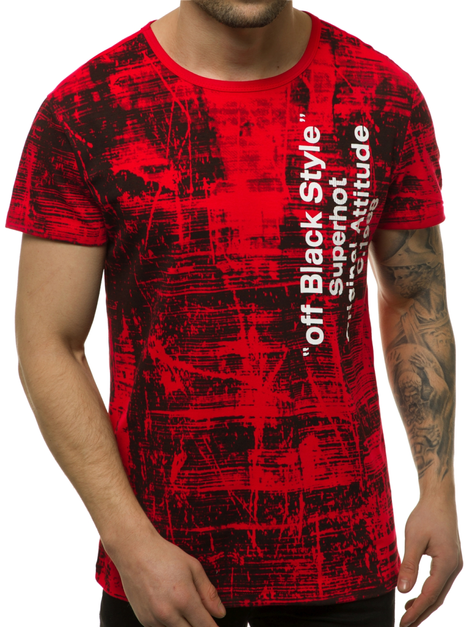 Camiseta de hombre roja OZONEE JS/SS10920