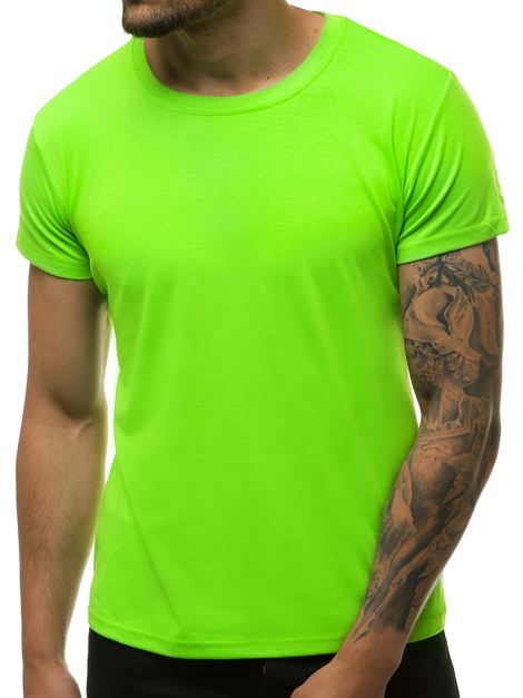 Camiseta de hombre verde claro OZONEE JS/712005/31
