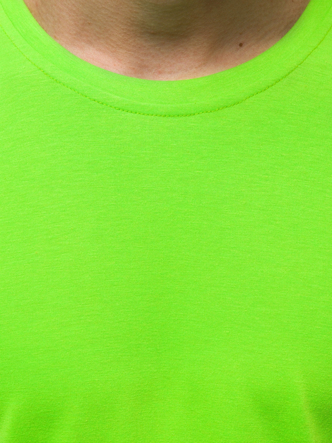 Camiseta de hombre verde claro OZONEE JS/712005/31