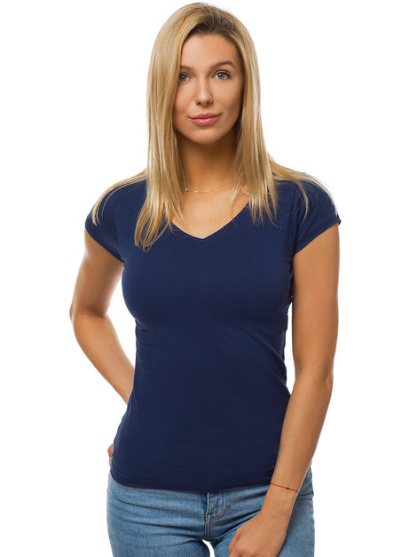 Camiseta de mujer azul marino OZONEE BT/71319B