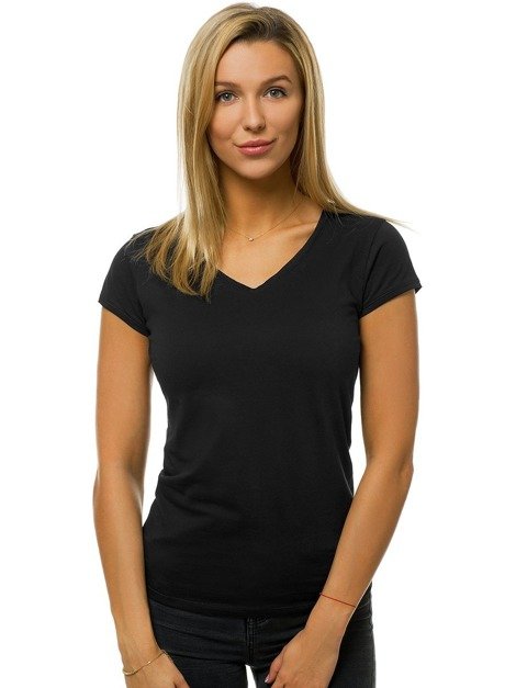 Camiseta de mujer negra OZONEE BT/71319A