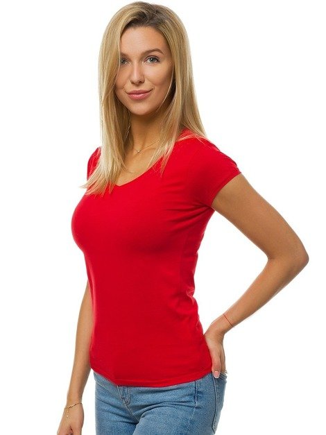 Camiseta de mujer roja OZONEE BT/71319A