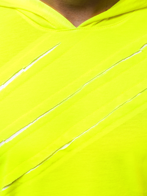 Camiseta sin mangas de hombre amarillo-neón OZONEE O/1254XZ