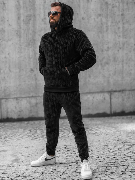 Chándal de hombre negro OZONEE O/3A81