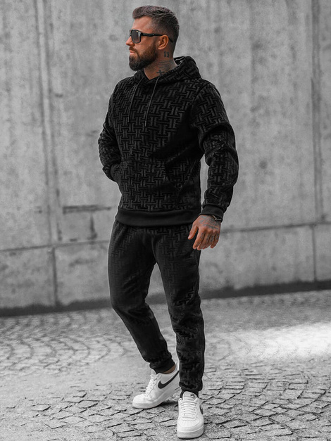Chándal de hombre negro OZONEE O/3A81