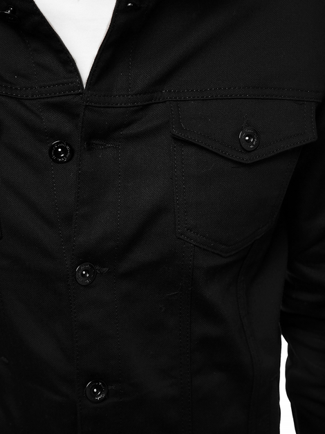 Chaqueta vaquera de hombre negra OZONEE BN/6015