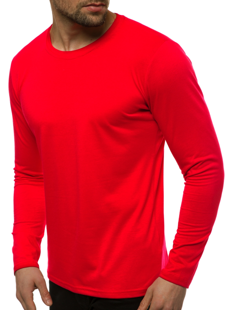 J.STYLE 2088 Camiseta de manga larga de hombre rojo