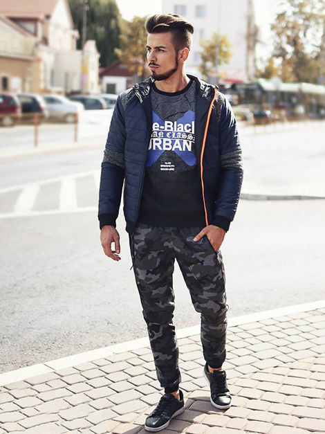J.STYLE KK08 Pantalón de chándal de hombre grafito