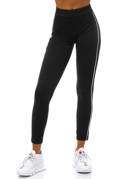 Leggings para mujer negro-blancos OZONEE O/82335