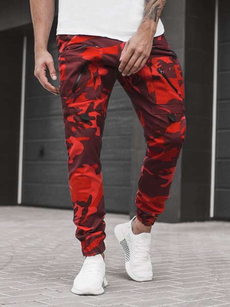 Pantalon militar online rojo