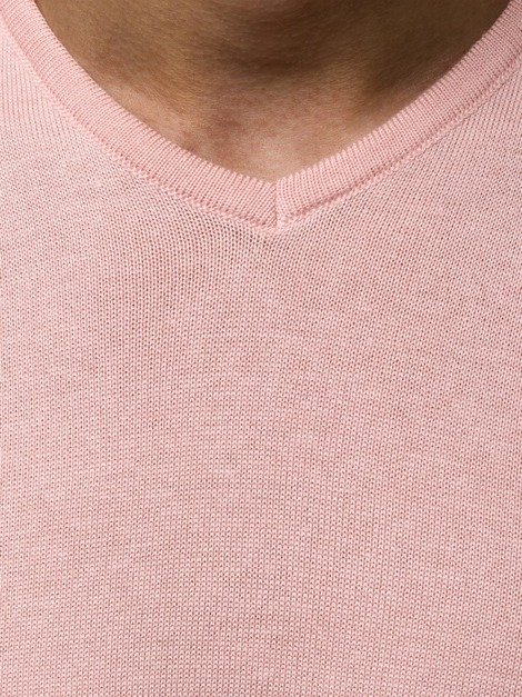 OZONEE B/2390 Jersey de hombre rosa