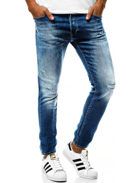 OZONEE B/7159 Pantalón de hombre azul