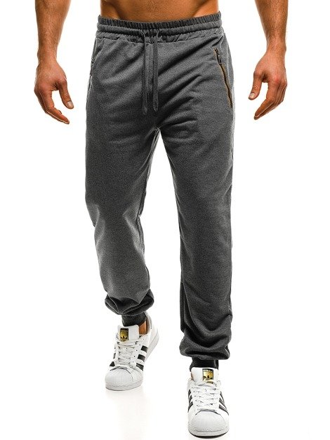 OZONEE J/8086 Pantalón de chándal jogger de hombre grafito