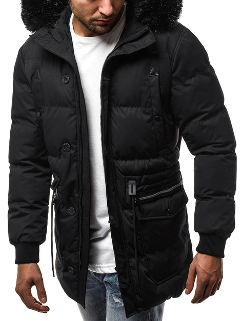 OZONEE JB/1069 Chaqueta de hombre negra