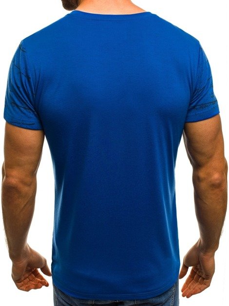 OZONEE JS/5011J Camiseta de hombre azul