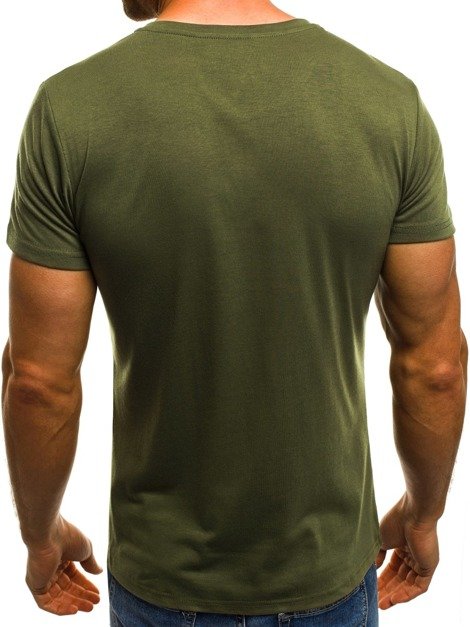 OZONEE JS/5029 Camiseta de hombre verde