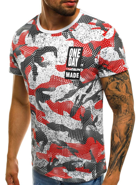 OZONEE JS/SS530 Camiseta de hombre rojo