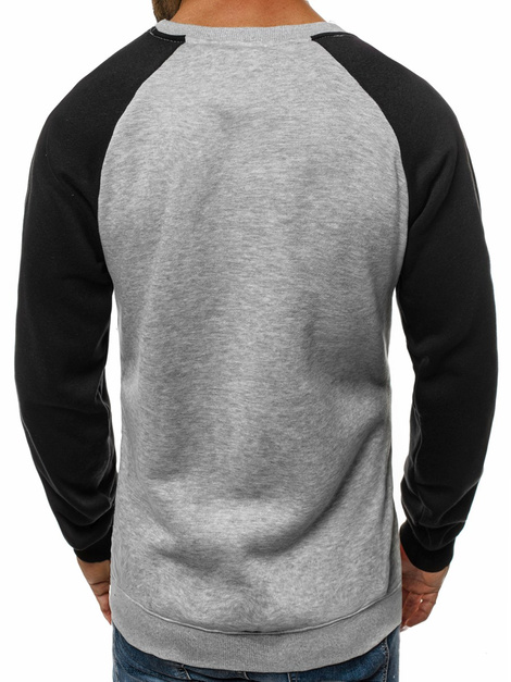 OZONEE JS/TX07 Sudadera de hombre gris