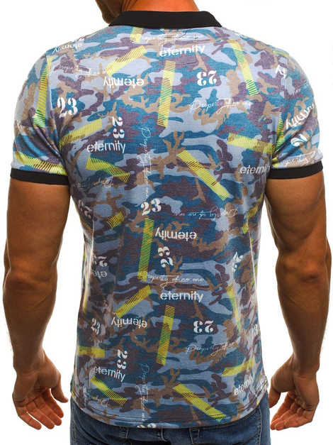OZONEE MACH/5004P Polo de hombre azul