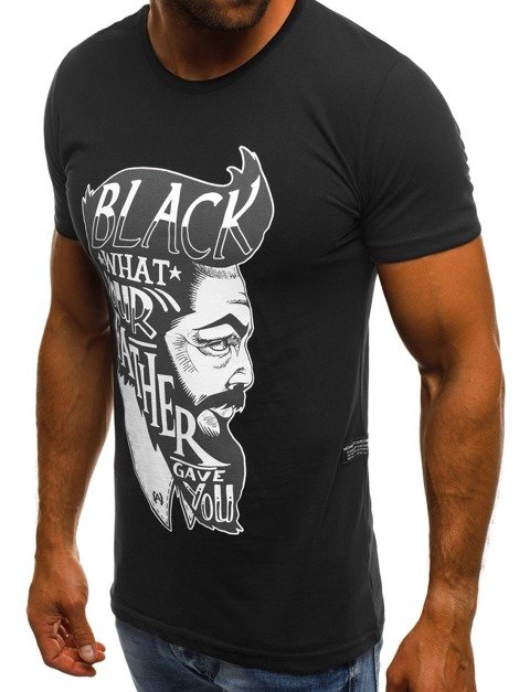OZONEE MECH/2099 Camiseta de hombre negra