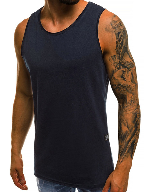OZONEE O/1205 Camiseta sin mangas de hombre granate