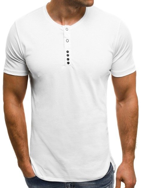 OZONEE O/181157 Camiseta de hombre blanca
