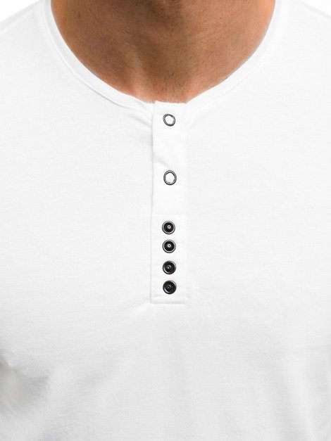 OZONEE O/181157 Camiseta de hombre blanca