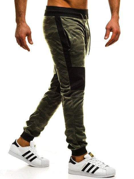OZONEE RF/8515 Pantalón de chándal jogger de hombre verde