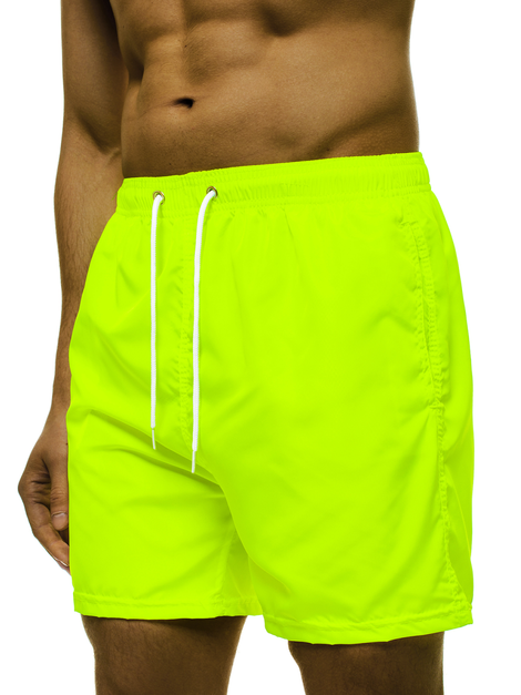 Pantalón corto de hombre amarillo-neón OZONEE ST019-2
