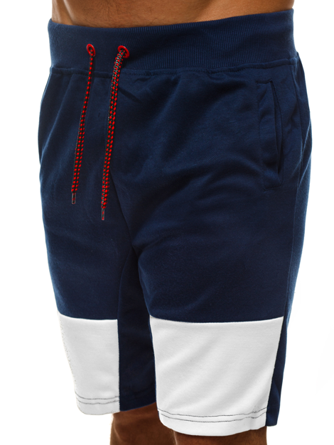 Pantalón corto de hombre azul marino OZONEE JS/81020Z