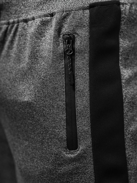 Pantalón corto de hombre grafito OZONEE JS/8K281