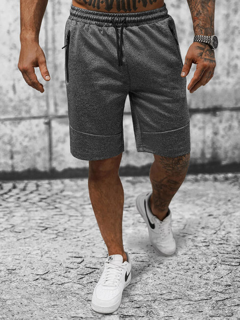 Pantalón corto de hombre grafito OZONEE JS/8K929
