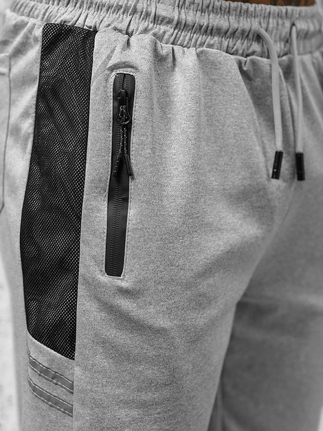 Pantalón corto de hombre gris OZONEE JS/8K280