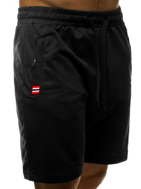 Pantalón corto de hombre negro JS/XW75Z