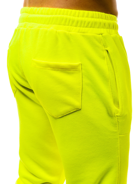 Pantalón de chándal de hombre amarillo-neon G/11129