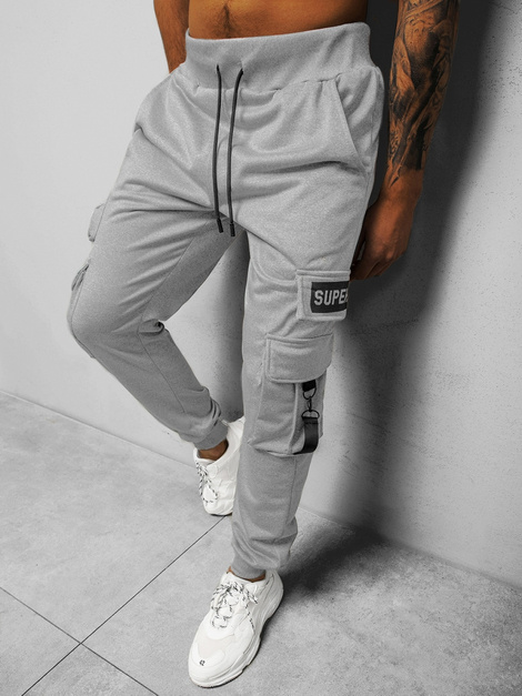 Pantalón de chándal de hombre gris OZONEE O/HS7050