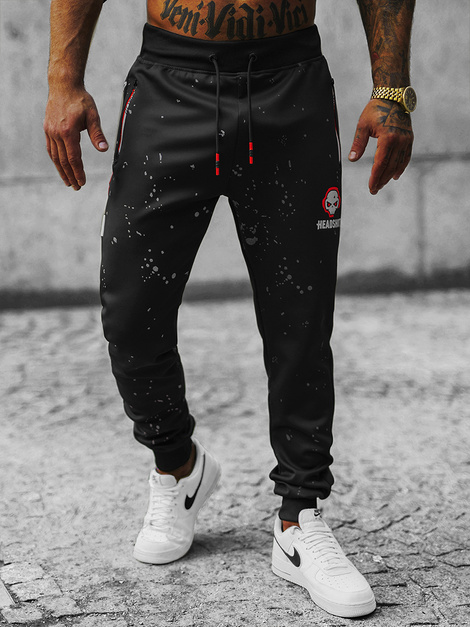 Pantalón de chándal de hombre negras OZONEE JS/K10233Z