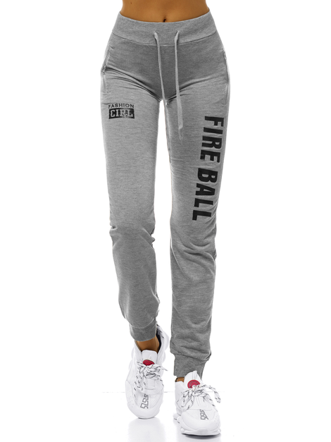 Pantalón de chándal para mujer gris OZONEE O/82053