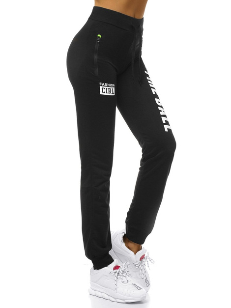 Pantalón de chándal para mujer negras OZONEE O/82053
